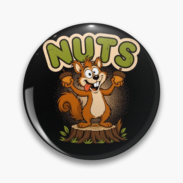 Item preview, NUTS Retro Cartoon Squirrel designed and sold by KennyTheBartender.