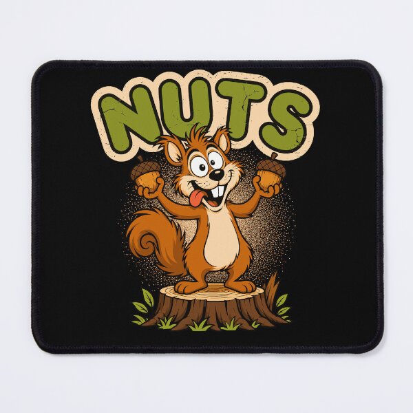 Item preview, NUTS Retro Cartoon Squirrel designed and sold by KennyTheBartender.