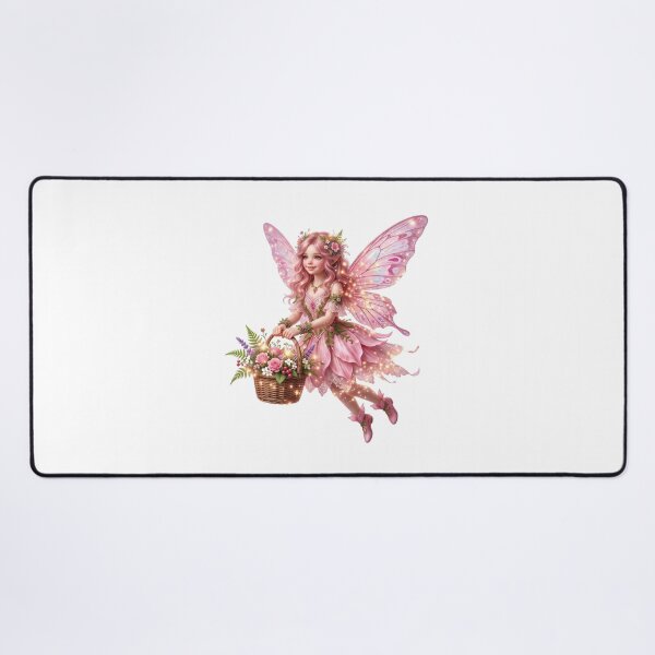 Item preview, Pink Fairy with Flower Basket designed and sold by butterflies-new.