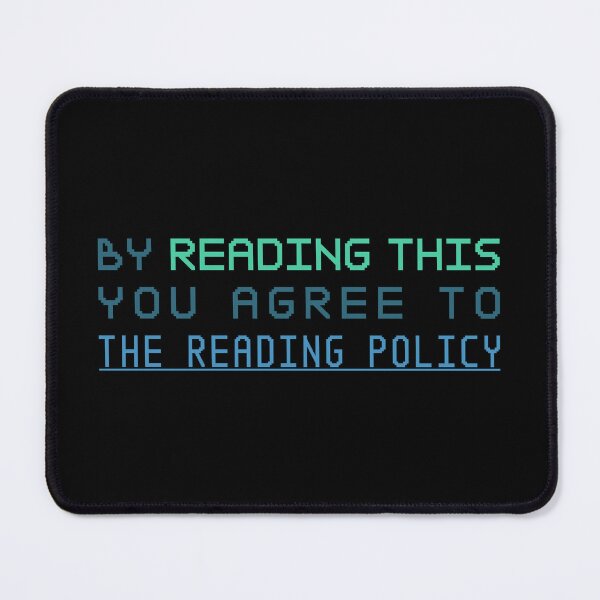 Item preview, The Reading Policy designed and sold by weirdshop-451.