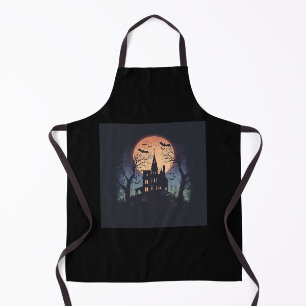 Item preview, A spooky haunted house under a full moon. designed and sold by Designfs.