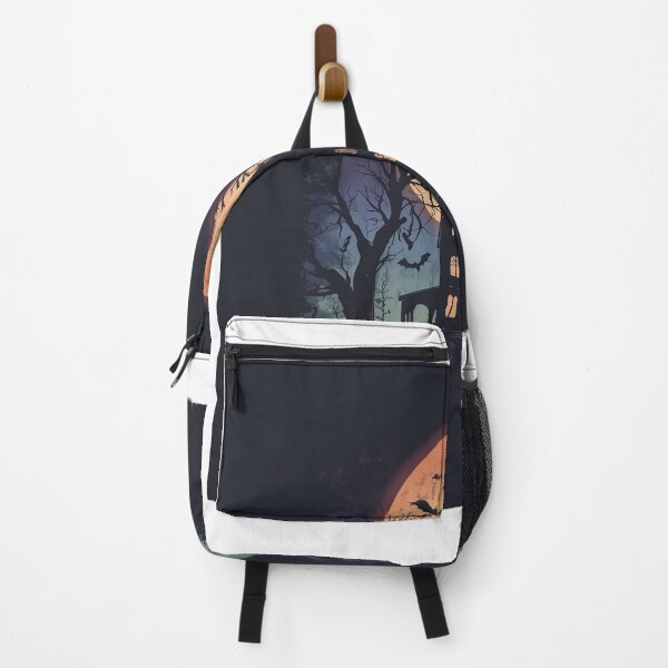Item preview, A spooky haunted house under a full moon. designed and sold by Designfs.
