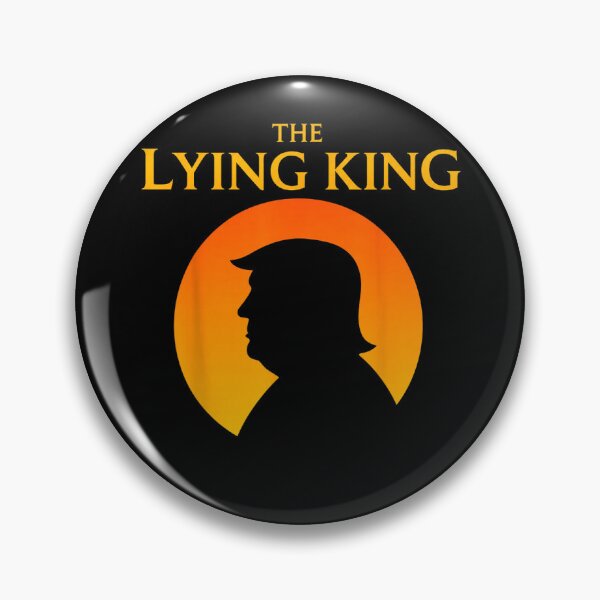 Item preview, The Lying King Political Satire Typography Graphic designed and sold by MakmurMpxgo.