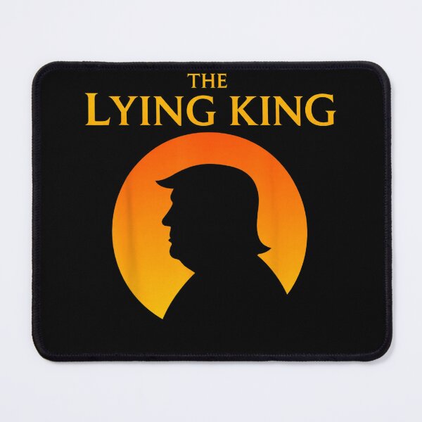 Item preview, The Lying King Political Satire Typography Graphic designed and sold by MakmurMpxgo.