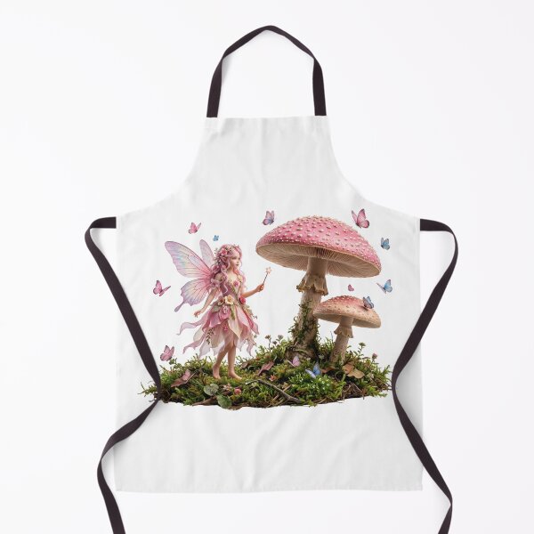 Item preview, Pink Fairy with Enchanted Mushrooms designed and sold by butterflies-new.