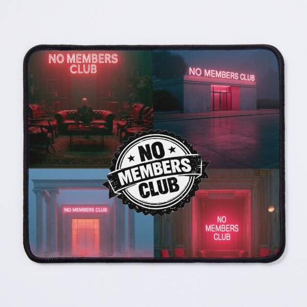 Item preview, No Members Art Painting Text Squares Logo Frame designed and sold by RichardRags.