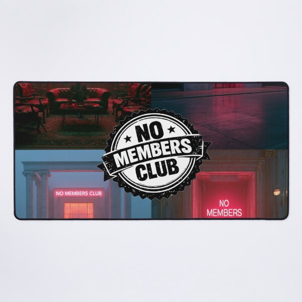 Item preview, No Members Art Painting Text Squares Logo Frame designed and sold by RichardRags.