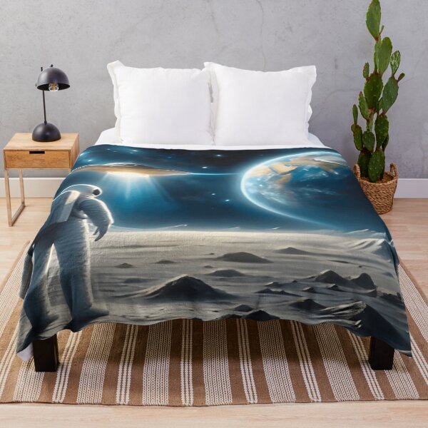 Item preview, Astronaut Encounter - UFO Space Image designed and sold by LMLStews.