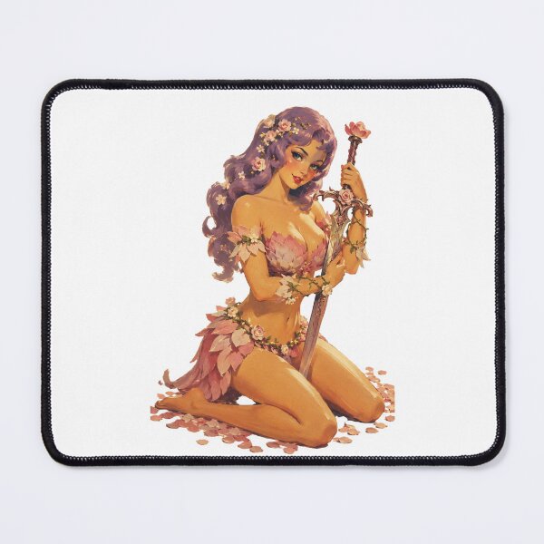 Item preview, Rose Knight Pin-Up | Floral Fantasy Warrior designed and sold by Cosplayvintage.
