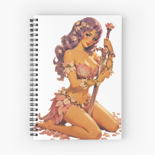 Item preview, Rose Knight Pin-Up | Floral Fantasy Warrior designed and sold by Cosplayvintage.