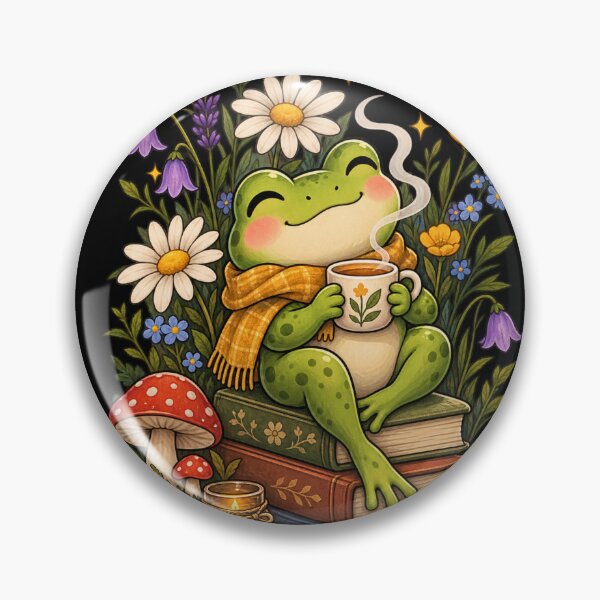 Item preview, Cute Cozy Frog With Books designed and sold by JKDJ.