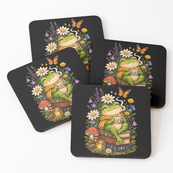 Item preview, Cute Cozy Frog With Books designed and sold by JKDJ.