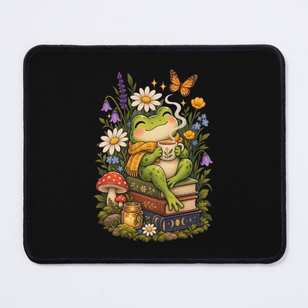 Item preview, Cute Cozy Frog With Books designed and sold by JKDJ.