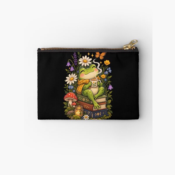 Item preview, Cute Cozy Frog With Books designed and sold by JKDJ.