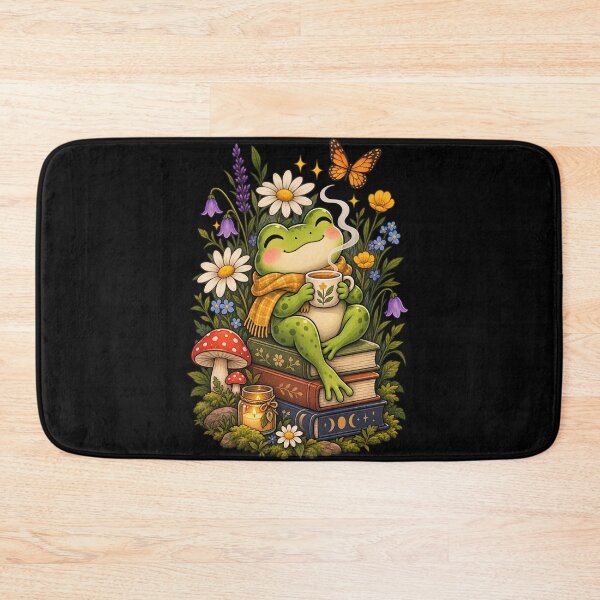 Item preview, Cute Cozy Frog With Books designed and sold by JKDJ.