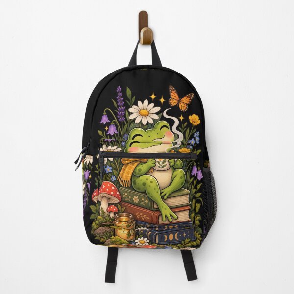 Item preview, Cute Cozy Frog With Books designed and sold by JKDJ.