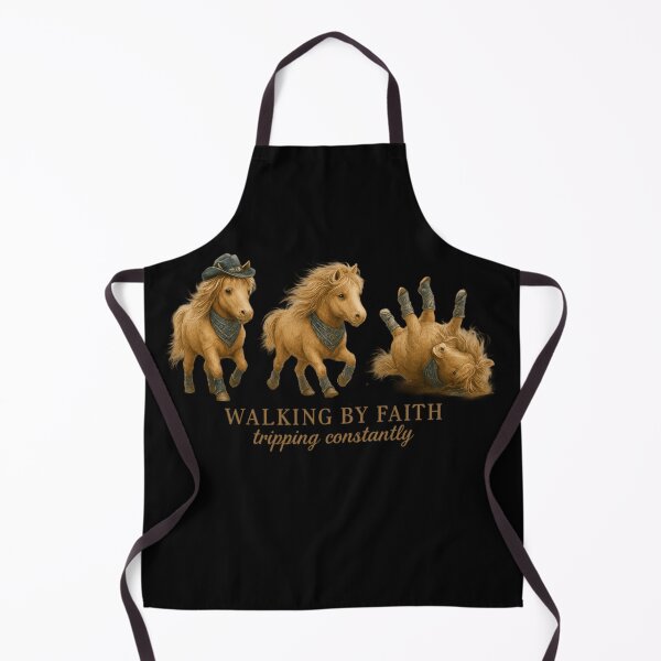 Item preview, Walking By Faith Tripping Constantly Western Horse Christian designed and sold by MakmurMpxgo.