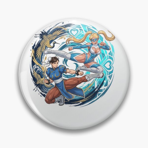 Item preview, R.Mika and Chun-li Street Fighter V Anime designed and sold by andresdrawing.