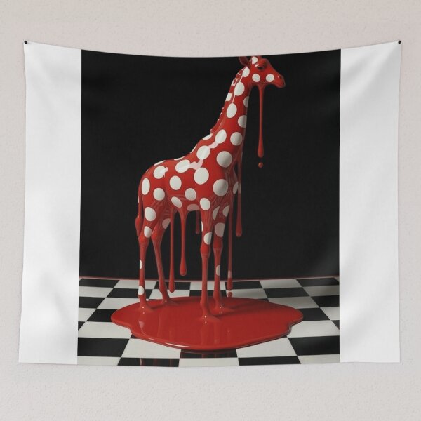 Item preview, Dripping Giraffe Polka Dot Pop Art designed and sold by YourColorsWall.