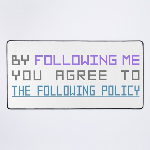 Item preview, The Following Policy designed and sold by weirdshop-451.