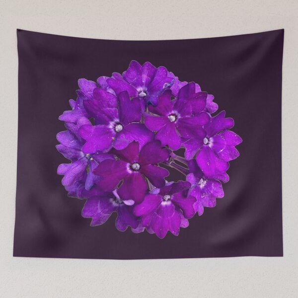 Item preview, Isolated Purple Verbena Flower Sphere Botanical Graphic Cutout designed and sold by BalkanBloom.