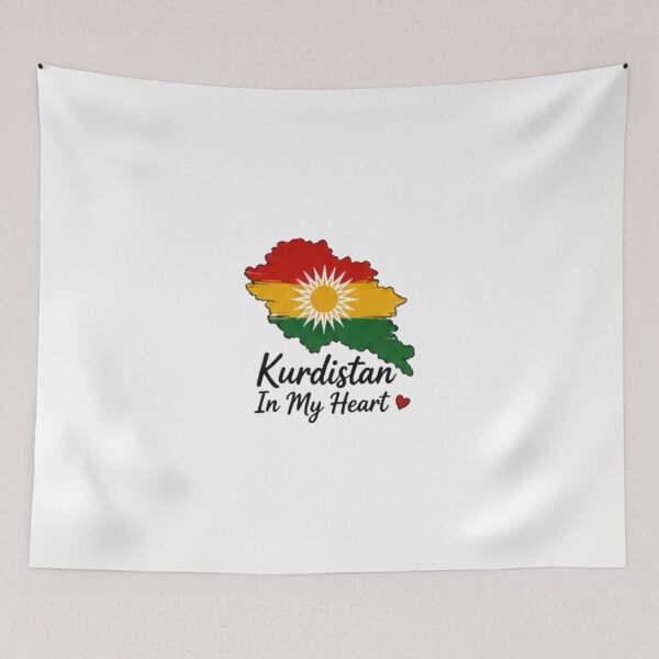 Item preview, Kurdistan In My Heart – Kurdish Pride Map Design designed and sold by DailyDoodlesBySumbul.