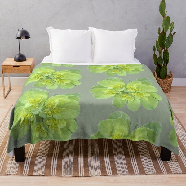 Item preview, Isolated Green Euphorbia Spurge Flower Cluster Macro Cutout designed and sold by BalkanBloom.