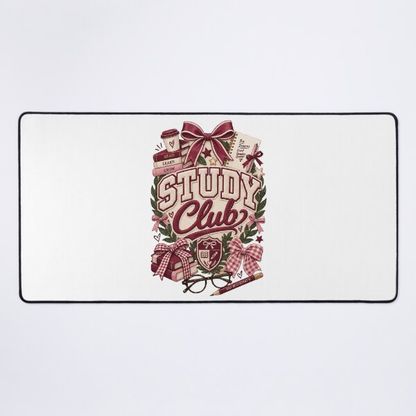 Item preview, Study Club | Preppy Coquette School Book Lover Design designed and sold by Sunday.Supply.