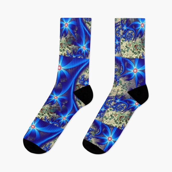 Item preview, Cobalt Blue Cosmic Floral Galaxy Artwork designed and sold by pinkal.