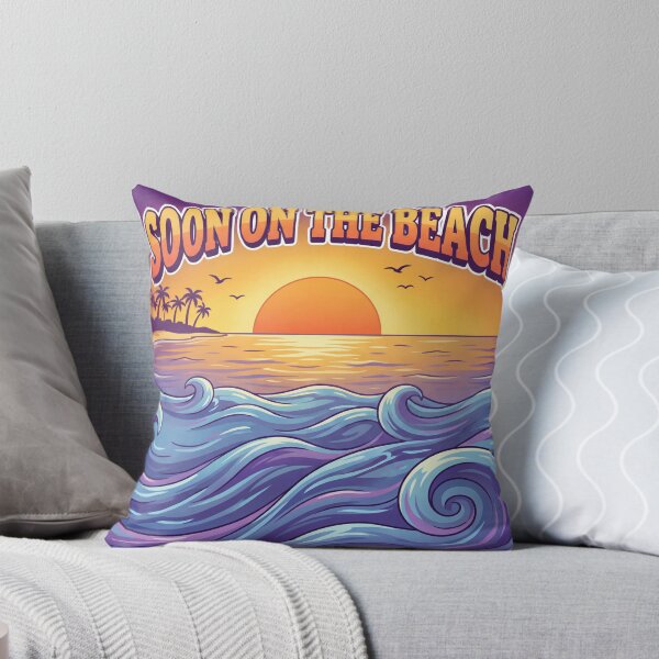 Item preview, Soon on the Beach – Summer Vacation Sunset Beach Travel Design designed and sold by WordPlayStudio.