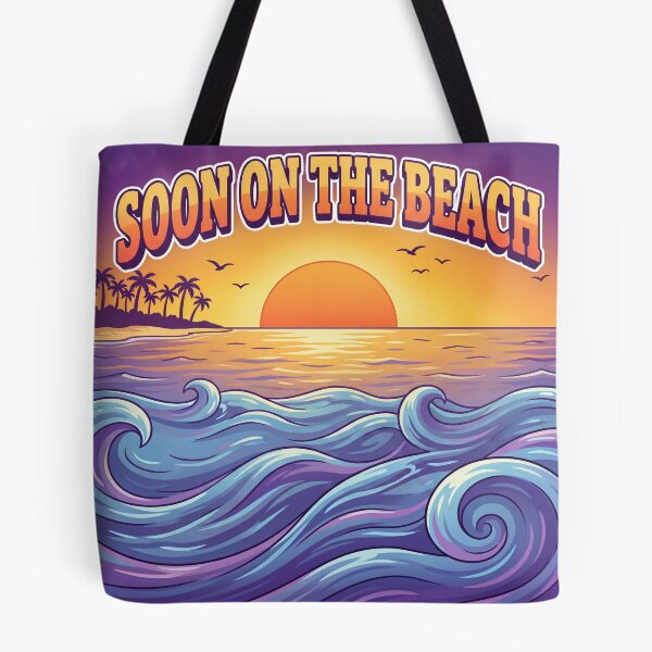 Item preview, Soon on the Beach – Summer Vacation Sunset Beach Travel Design designed and sold by WordPlayStudio.