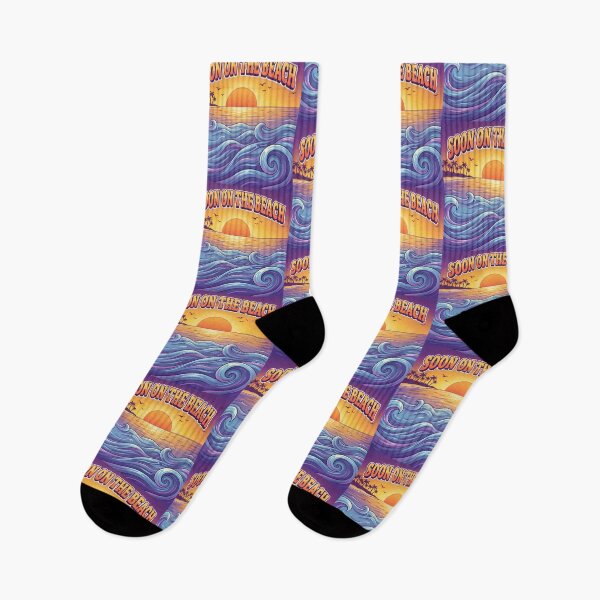 Item preview, Soon on the Beach – Summer Vacation Sunset Beach Travel Design designed and sold by WordPlayStudio.