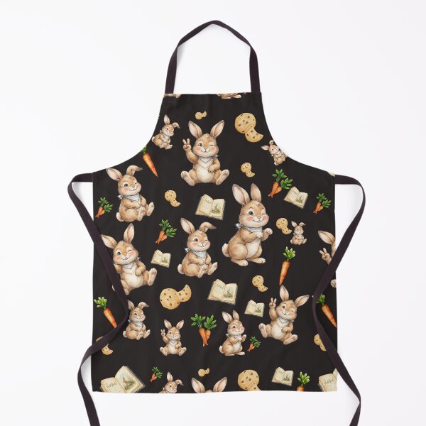 Item preview, Cute Watercolor Bunnies and Carrots Pattern designed and sold by ArtivoNest.