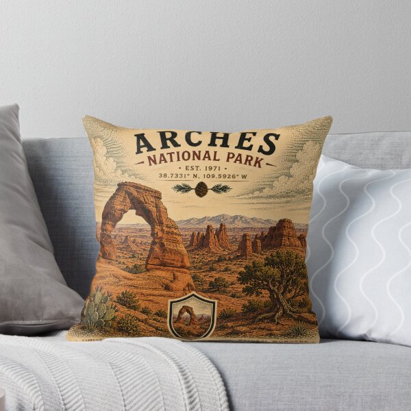 Artikelvorschau, Arches Nationalpark USA Vintage Utah Red Rock entworfen und verkauft von T-Motive.