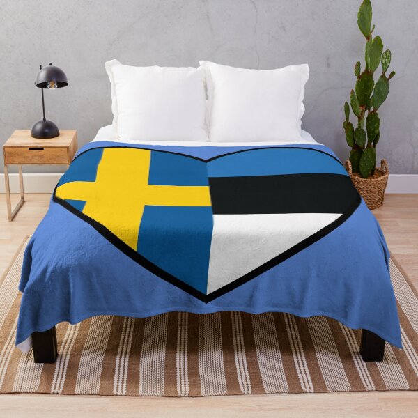 Item preview, Flag Heart - Sweden Estonia designed and sold by SpaceJunkLtd.