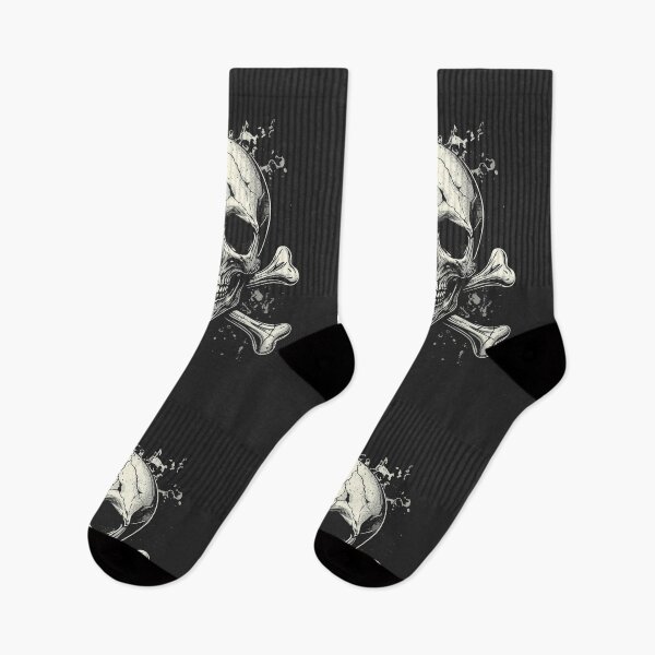 Item preview, Gritty Skull and Crossbones Metal Graphic Art designed and sold by ERODED SELF.