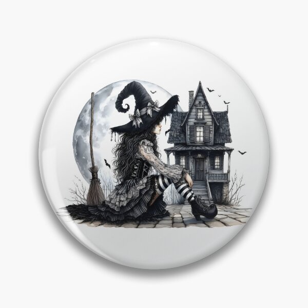 Item preview, Whimsical Witch - Full Moon designed and sold by JacquiTaylorArt.