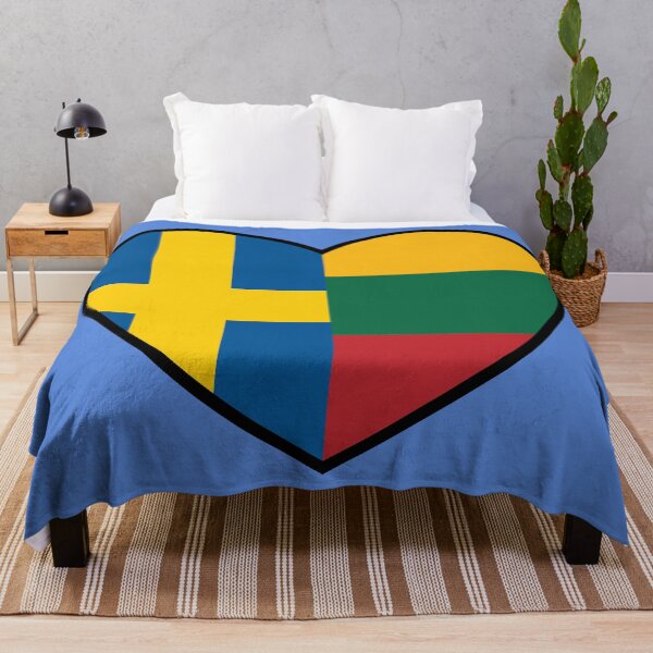 Item preview, Flag Heart - Sweden Lithuania designed and sold by SpaceJunkLtd.