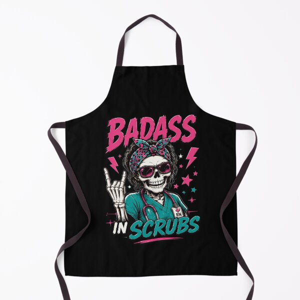 Item preview, Fierce Nurse Skeleton in Scrubs Design designed and sold by markymaarty.