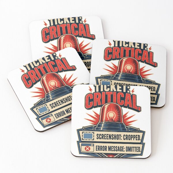 Item preview, Critical Ticket — Screenshot Cropped, Error Message Omitted designed and sold by Dovarune.
