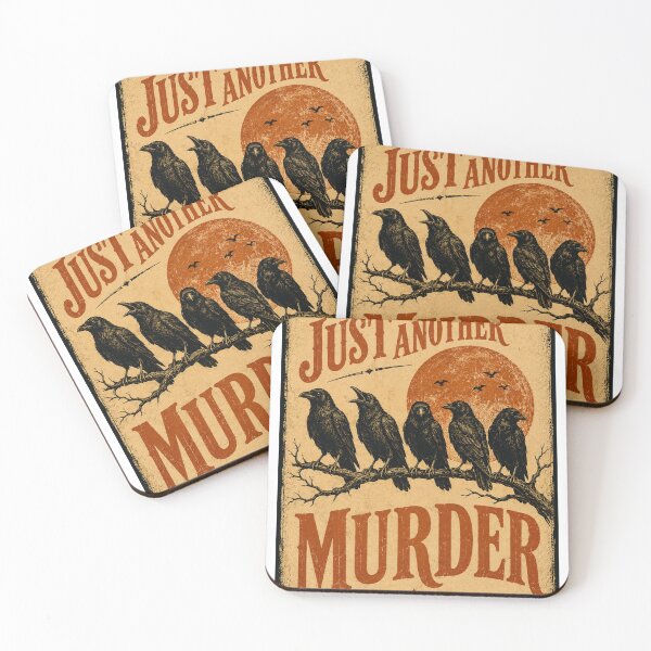 Item preview, Just Another Murder Retro Vintage Crow Art designed and sold by humannatureofme.