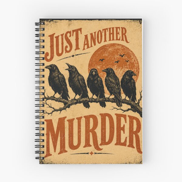 Item preview, Just Another Murder Retro Vintage Crow Art designed and sold by humannatureofme.