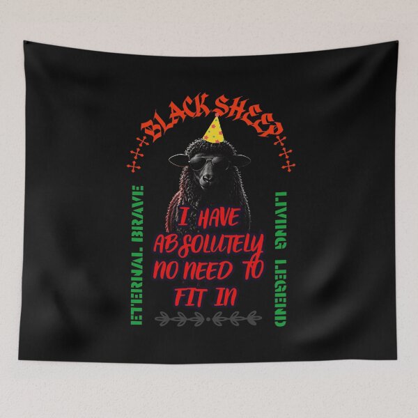 Item preview, Black Sheep Legend Digital AI Art  Collor 23 designed and sold by GoGreenlove.