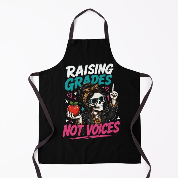 Item preview, Raising Grades Not Voices Skeleton Teacher Mom designed and sold by markymaarty.