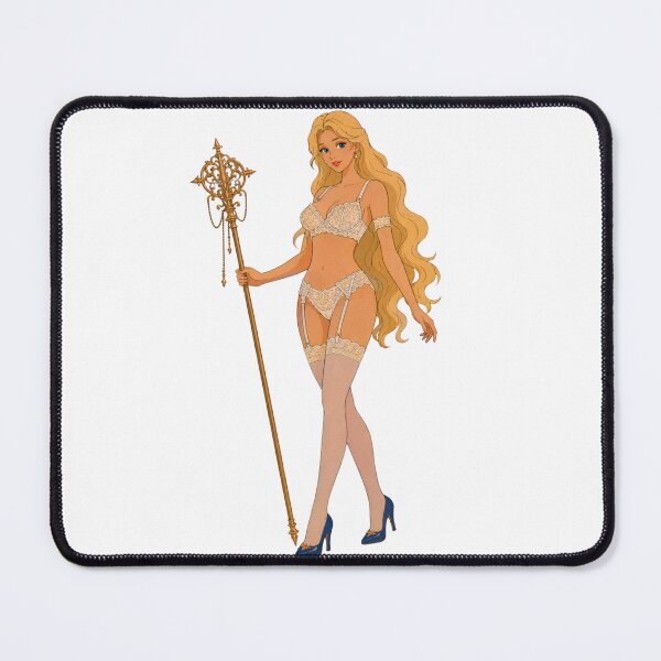 Item preview, Fantasy Princess Pin-Up – Retro Cartoon Sorceress designed and sold by Hollow Moon Studios..