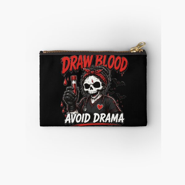 Item preview, Draw Blood Avoid Drama Skeleton Nurse designed and sold by markymaarty.