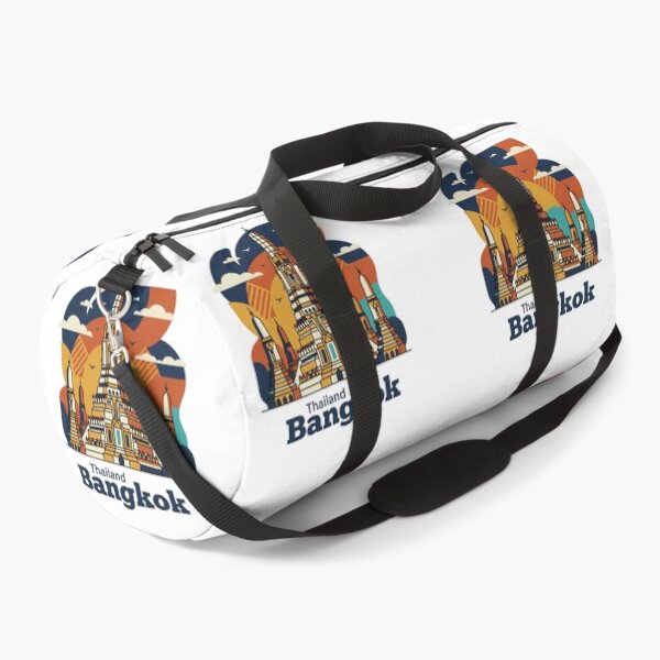 Item preview, Bangkok Wat Arun Bold Retro Graphic Poster designed and sold by Inkworksbyshery.