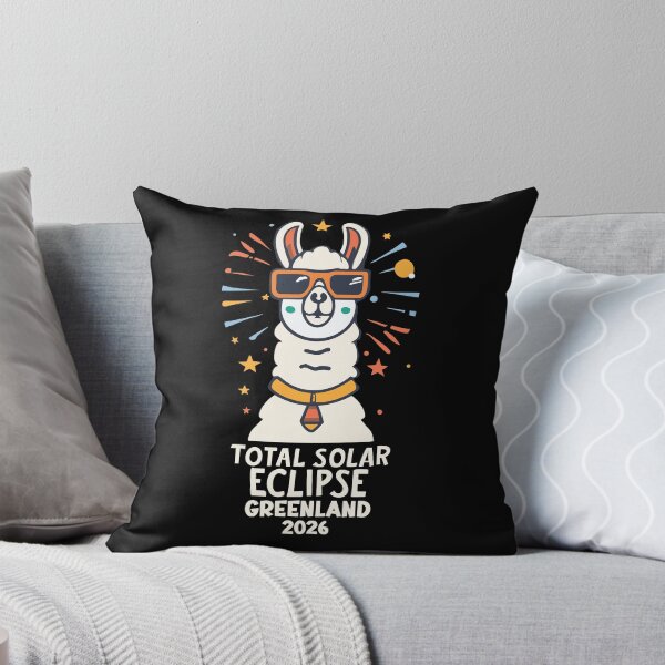 Item preview, Greenland 2026 Total Solar Eclipse with a Cool Llama – Funny Astronomy Design designed and sold by EmeraldeaArt.
