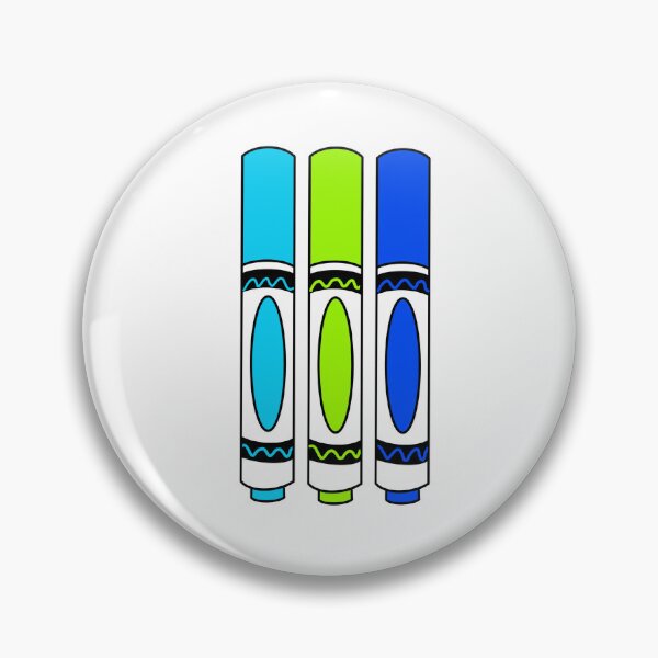 Item preview, Blue and Green Back to School Markers designed and sold by Abbey Polizzotto.