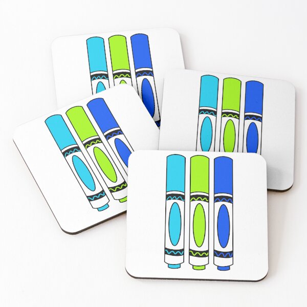 Item preview, Blue and Green Back to School Markers designed and sold by Abbey Polizzotto.